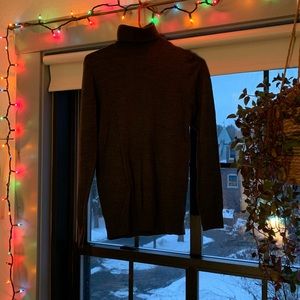 Grey merino turtleneck nwot